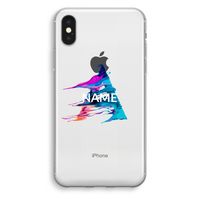 Abstract Spectrum: iPhone X Transparant Hoesje - thumbnail