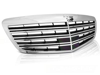 Tuning-Tec Grill MERCEDES W221 09-13 S65 AMG CHROOM ZWART