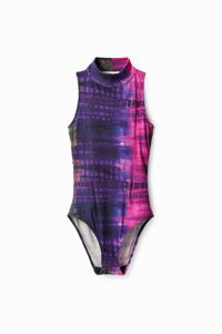 Geribbelde body met tie-dye - MATERIAL FINISHES - XS