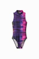 Geribbelde body met tie-dye - MATERIAL FINISHES - XS - thumbnail