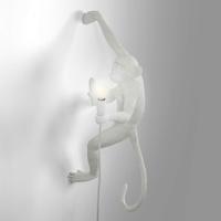 Monkey Lamp - Aan Muur Hangend Rechts / Wit / Voor Binnen En Buiten