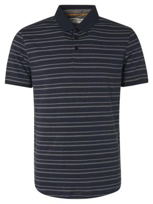 Polo 2 coloured stripe jacquard night