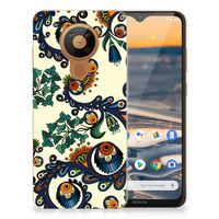 Siliconen Hoesje Nokia 5.3 Barok Flower - thumbnail