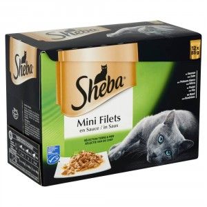 Sheba Mini Filets Selectie van de Chef in saus natvoer kat (zakjes 85 g) 3 x (12 x 85 g)