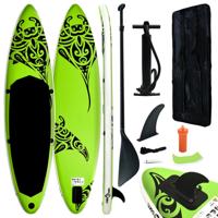vidaXL Stand Up Paddleboardset opblaasbaar 305x76x15 cm groen