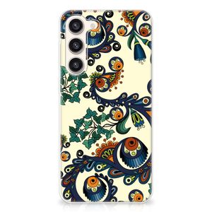 Siliconen Hoesje Samsung Galaxy S23 Plus Barok Flower