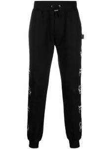 Philipp Plein pantalon de jogging à patch logo - Noir