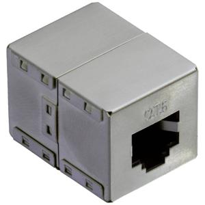 Value RJ45-koppeling RJ45 Adapter CAT 6 Zilver (metallic)