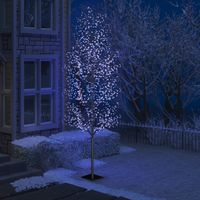 VidaXL Kerstboom 1200 LED&apos;s blauw licht kersenbloesem 400 cm - thumbnail