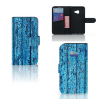 Samsung Galaxy Xcover 4 | Xcover 4s Book Style Case Wood Blue - thumbnail