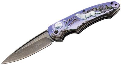 Herbertz zakmes 20 cm RVS/aluminium grijs/blauw/wit Herbertz zakmes 20 cm RVS/aluminium grijs/blauw/wit