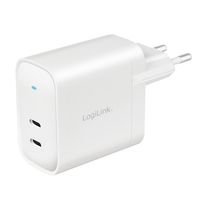 LogiLink PA0282 USB-oplader Binnen, Thuis Aantal uitgangen: 2 x USB-C bus (Power Delivery) USB Power Delivery (USB-PD) - thumbnail