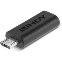 Lindy 41903 tussenstuk voor kabels USB Type C USB Type Micro-B Zwart - thumbnail