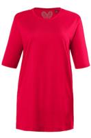 Ulla Popken T-shirt, relaxed, zijsplitten - Grote Maten