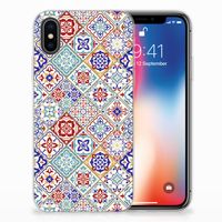 Apple iPhone X | Xs TPU Siliconen Hoesje Tiles Color - thumbnail