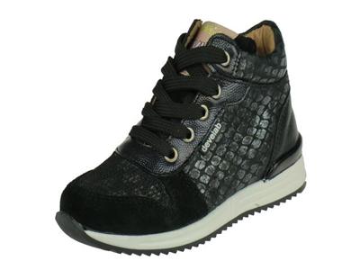 Develab Develab Halfhoge Meisjes veterschoen, met rits