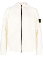 Stone Island hoodie en maille à patch logo - Tons neutres