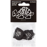 Dunlop Tortex Pitch Black Jazz III 0.60mm 12-pack plectrumset zwart - thumbnail