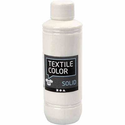 Creotime textielverf Solid 250 ml dekkend wit
