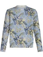 ETRO pull à motif Pegaso en jacquard - Bleu - thumbnail