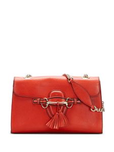 Gucci Pre-Owned sac porté épaule Emily à détails de pompons - Rouge