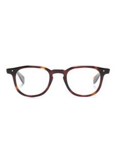 Eyevan7285 lunettes de vue carrées à effet écailles de tortue - Marron