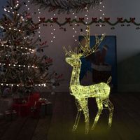 VidaXL Kerstversiering rendier 140 LED&apos;s 120 cm acryl warmwit - thumbnail