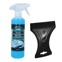 Ijskrabber met antivries spray voor auto - 500 ml - zwart - ruitenontdooier   -