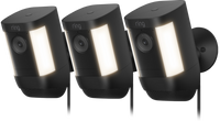 Ring Spotlight Cam Pro - Plug In - Zwart - 3-pack - thumbnail