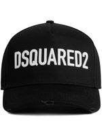 DSQUARED2 casquette en coton à logo brodé - Noir