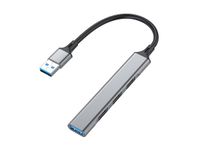 Equip 128960 interface hub USB 3.2 Gen 1 (3.1 Gen 1) Type-A 5000 Mbit/s Zwart, Grijs - thumbnail