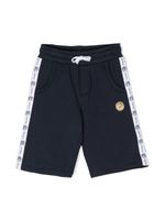 Aigner Kids short de sport à logo imprimé - Bleu