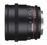 SAMYANG 13085T1.5P 85 mm T1.5 VDSLR AS IF UMC II lens voor aansluiting Pentax zwart