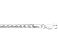 Ketting Slangschakel Rond zilver 4,0 mm 45 cm