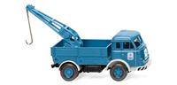 Wiking 063407 H0 Henschel Service sleepwagen blauw spoor HO 1:87