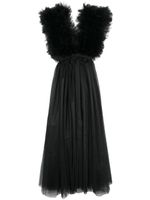 Alchemy x Lia Aram robe longue en tulle - Noir - thumbnail