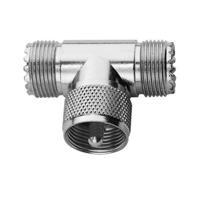 Telegaertner J01042F0649 BNC-adapter UHF-aansluiting - UHF-stekker, UHF-aansluiting 1 stuk