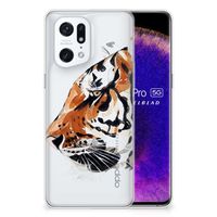 Hoesje maken OPPO Find X5 Pro Watercolor Tiger