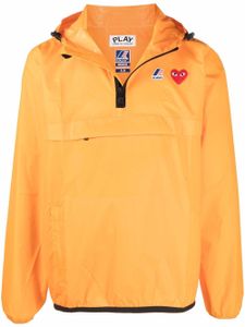 Comme Des Garçons Play x K-Way veste à capuche - Orange