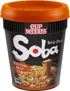 Nissin Soba Sukiyaki Beef Instant noedelsoep