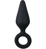 Easytoys Anal Collection Easytoys Anal Collection Zwarte Buttplug Met Trekring - Medium (1st)