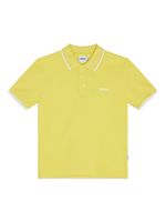 BOSS Kidswear polo à logo imprimé - Jaune