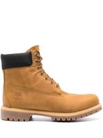 Timberland bottines en cuir à lacets - Marron