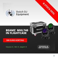 Beamz Demo Beamz MHL740 led wash zoom movinghead set