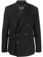 Patrizia Pepe blazer croisé à revers pointus - Noir