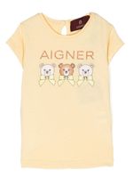 Aigner Kids t-shirt à logo imprimé - Blanc