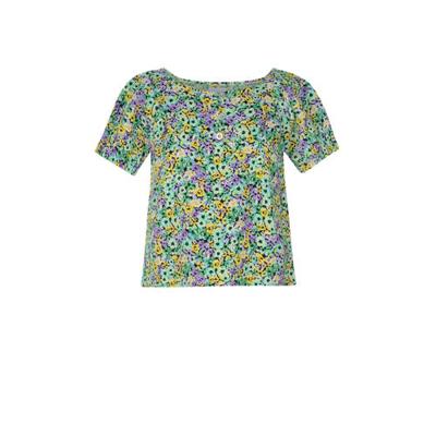 Jill & Mitch by Shoeby gebloemde top Paradise groen/geel/paars Jill & Mitch by Shoeby gebloemde top Paradise groen/geel/paars