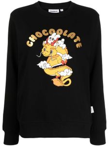 CHOCOOLATE sweat à imprimé graphique - Noir