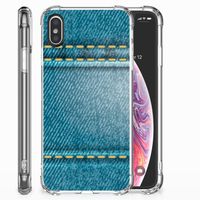 Apple iPhone X | Xs Anti Shock Bumper Case Jeans - thumbnail