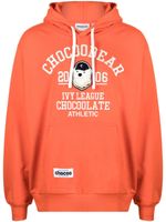 CHOCOOLATE hoodie en coton à logo brodé - Orange